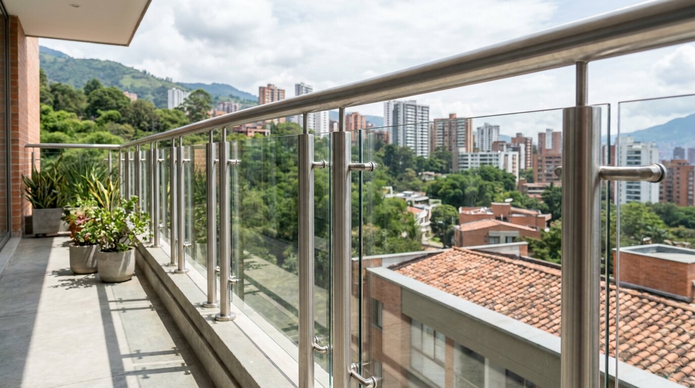 Barandas en acero inoxidable — Mecaninox, Medellín